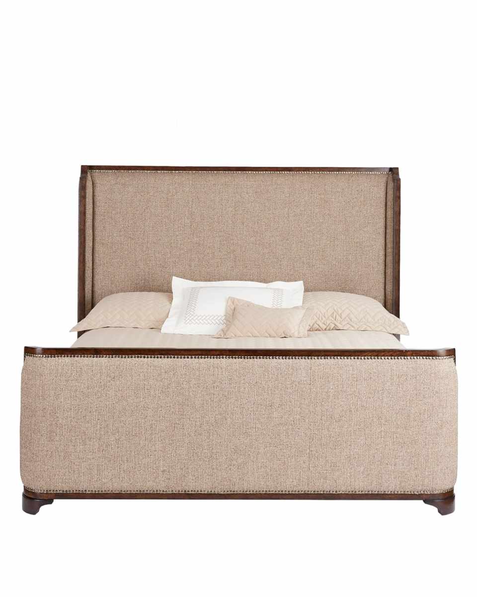 Edward Upholstered King Bed %26 Karissa Nightstands Set